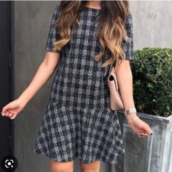 Loft plaid peplum dress - Picture 3 of 3